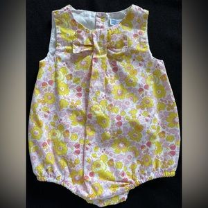 Jacadi 3 month floral liberty print bubble baby dress